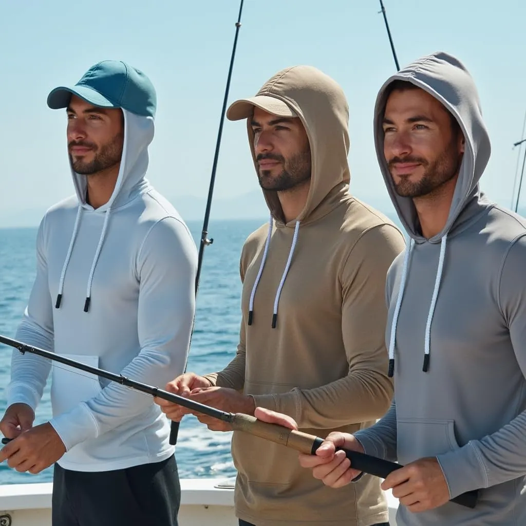 INGEAR Sun Shirts for Men - Lightweight SPF 50  UV Protection Hoodie with Pocket for Fishing, Running, Hiking, Swim Rashguard