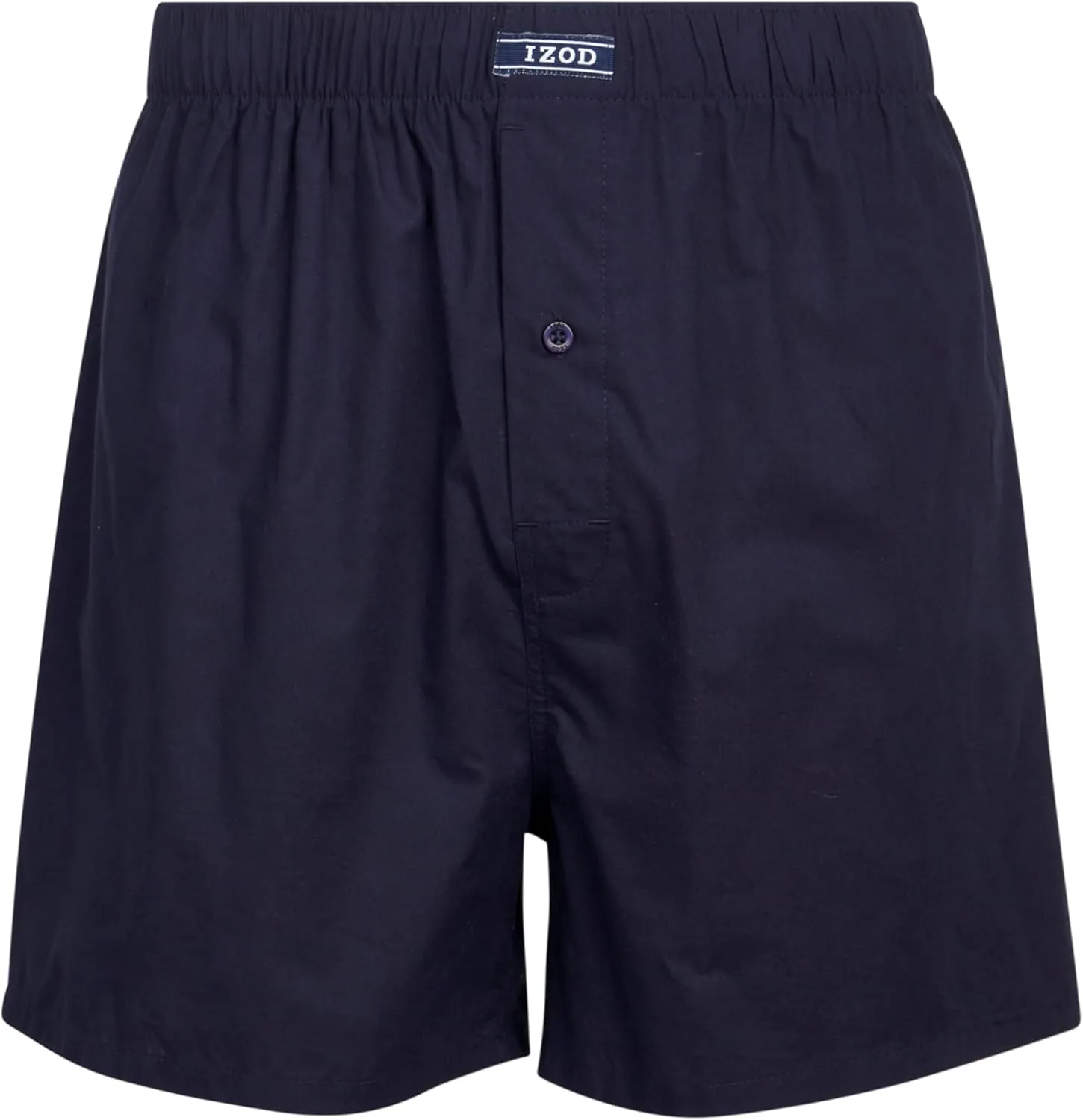 IZOD Men's Boxer Shorts - 4 Pack Loose Fit Mens Underwear Boxers with Button Fly - Classic Woven Boxers for Men (S-2XL)