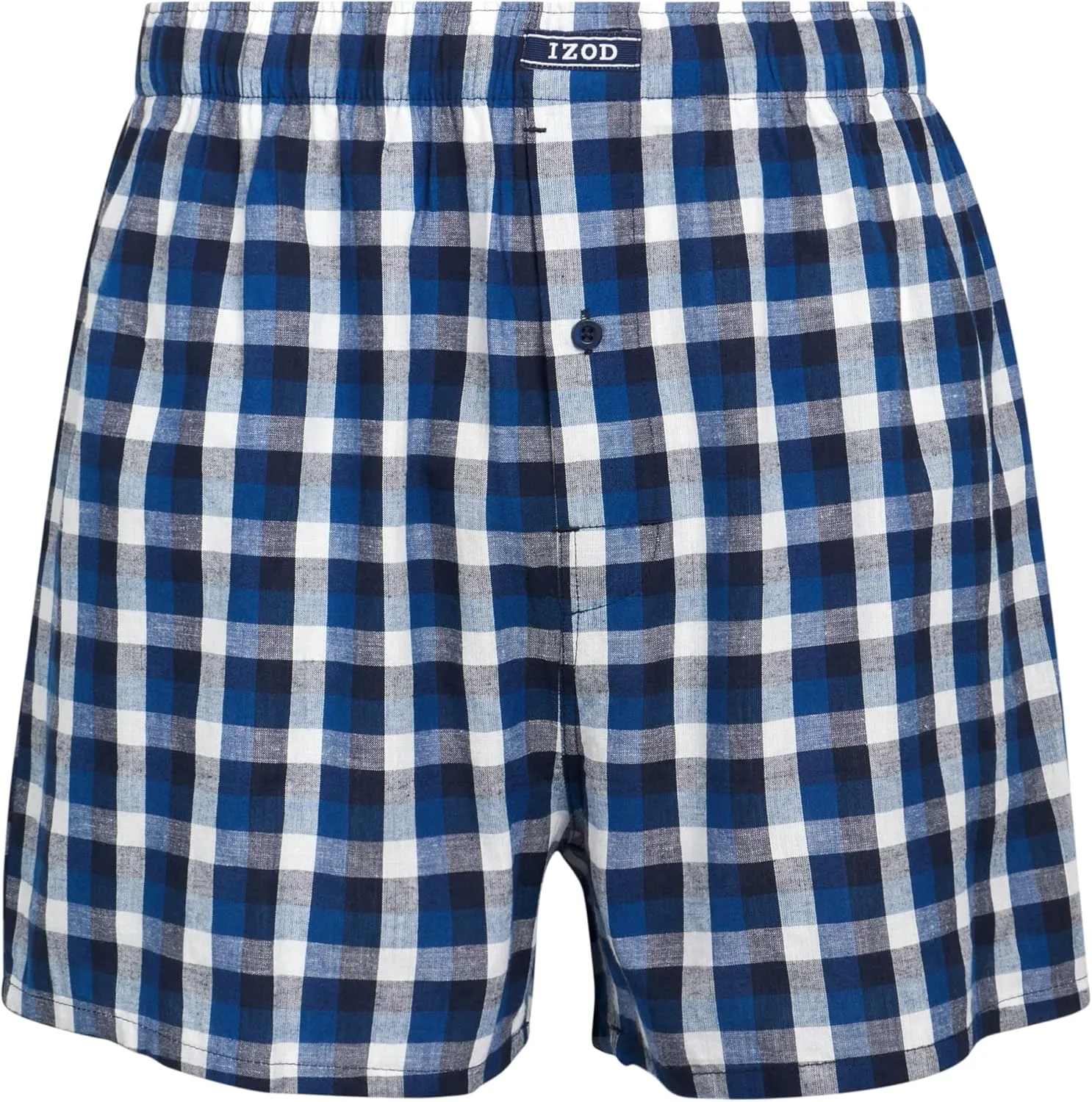 IZOD Men's Boxer Shorts - 8 Pack Loose Fit Mens Underwear Boxers with Button Fly - Classic Woven Boxers for Men (M-2XL)