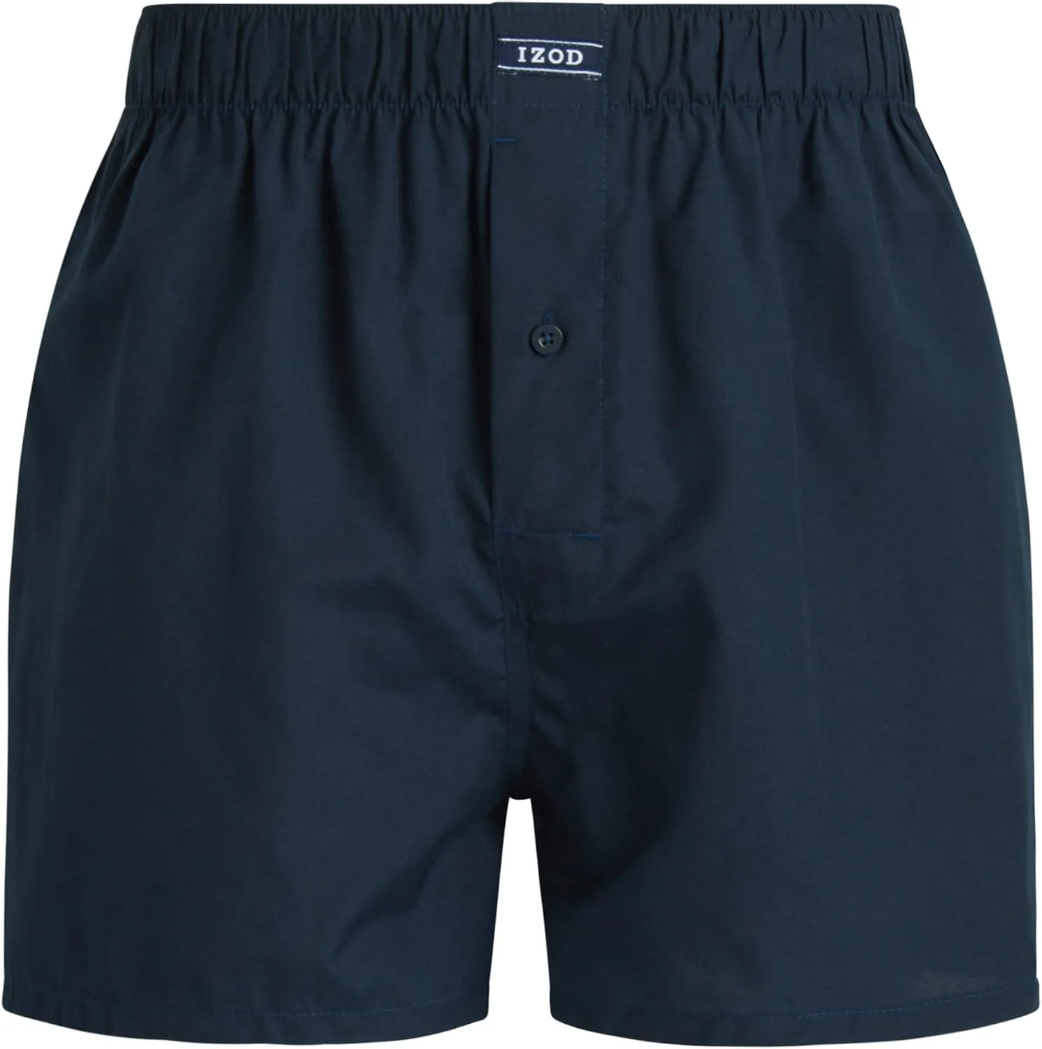 IZOD Men's Boxer Shorts - 8 Pack Loose Fit Mens Underwear Boxers with Button Fly - Classic Woven Boxers for Men (M-2XL)