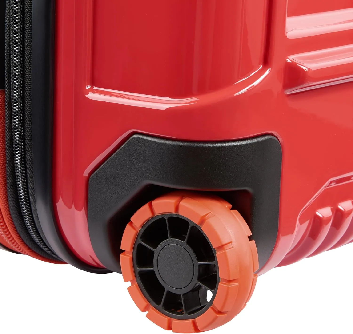Jeep JH003B Hardside Expandable Luggage with Two Wheels, Tomato, Carry-On 21 Inch