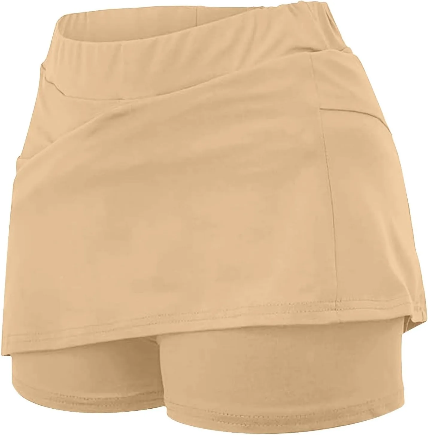 JIEMUXIU Tennis Skorts for Woman 2025 Outdoor Athletic Yoga Skorts Lightweight Tummy Control Flowy Summer Skirts