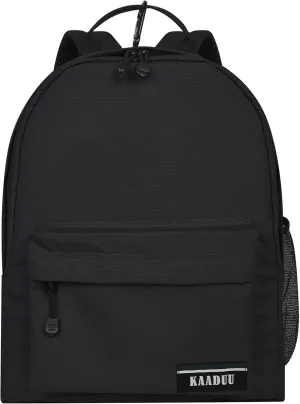 KAADUU TRAVEL BACKPACK LIGHTWEIGHT CASUAL DAYPACK GYM BACKPACK LAPTOP BACKPACK SPORT BACKPACK RUCKSACK CAMPING BACKPACK 16.5 (Black)