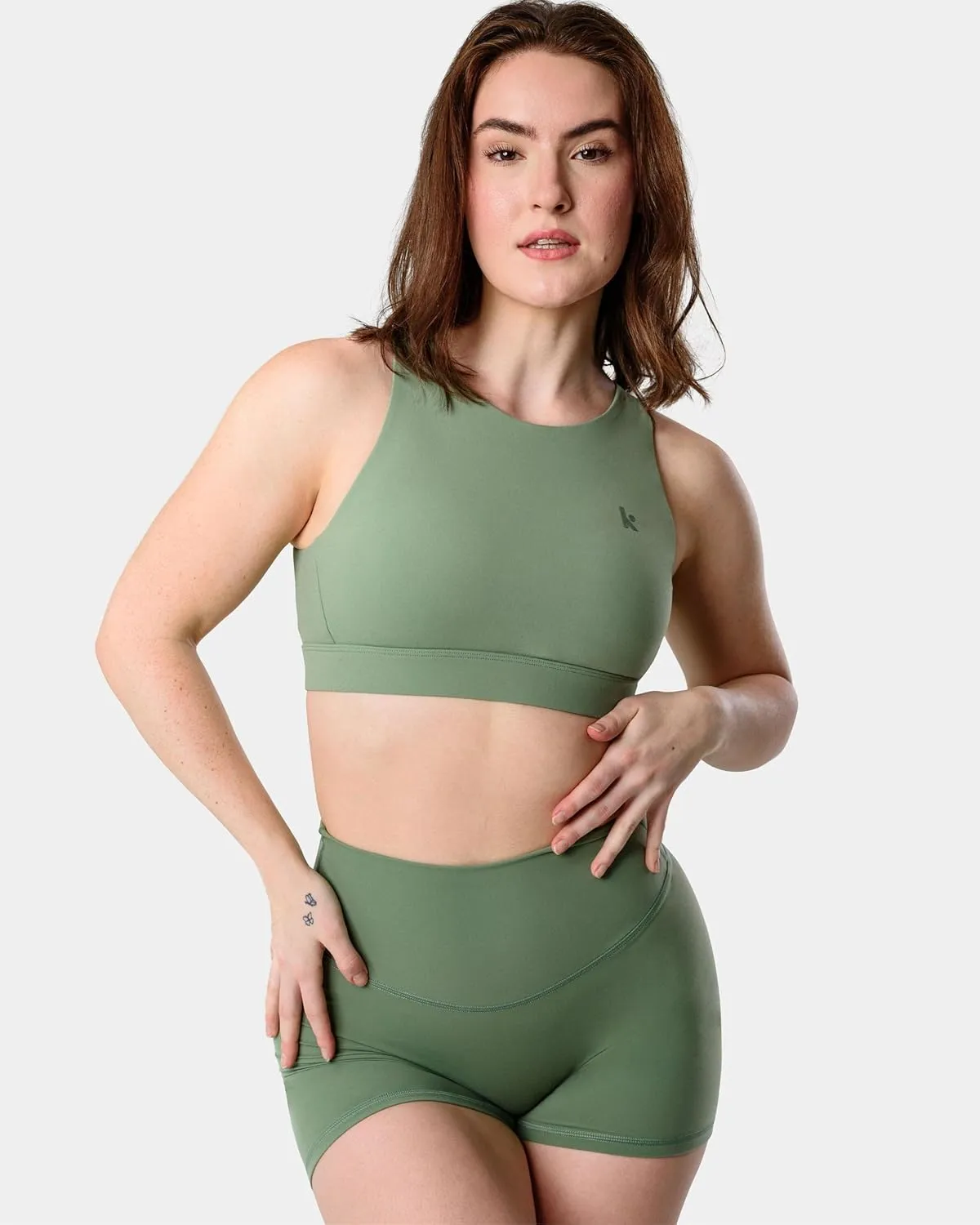 Kamo Fitness Featherlite Enhance 6" Women's Biker Shorts - No Front Seam, Soft, Butt-Lifting, High Waisted