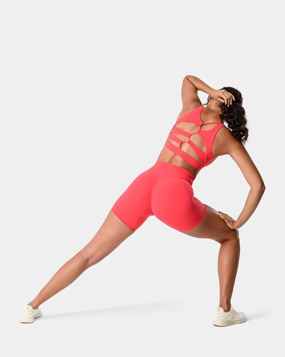 Kamo Fitness Featherlite Enhance 6" Women's Biker Shorts - No Front Seam, Soft, Butt-Lifting, High Waisted