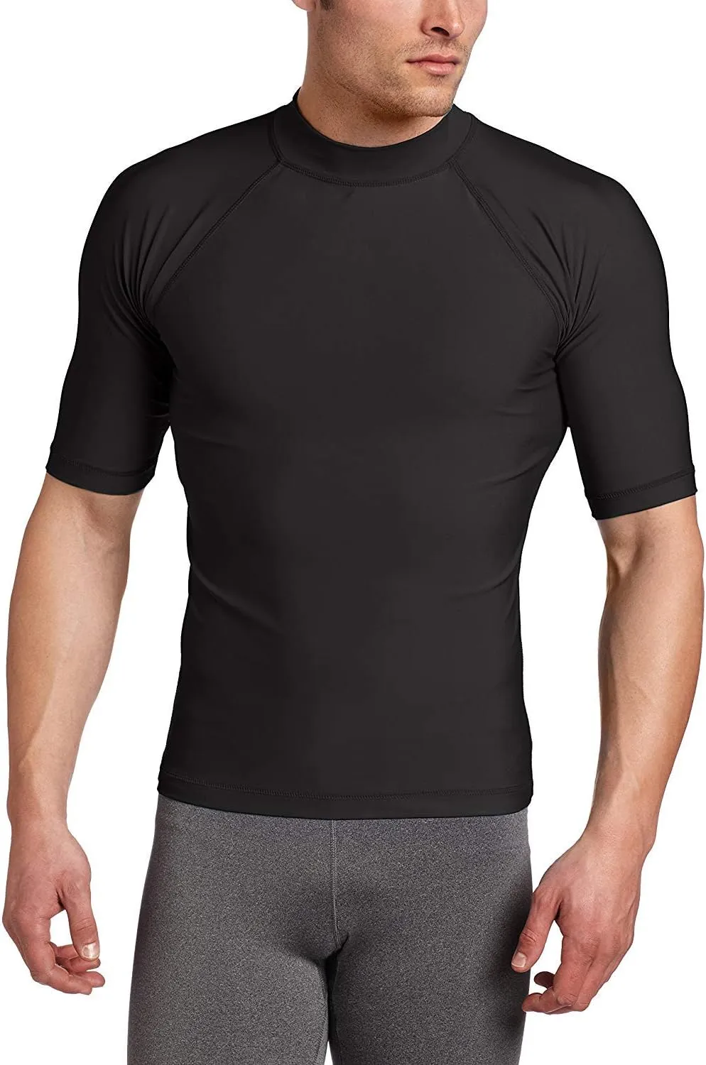 Kanu Surf Fiji Rashguard for Men UPF 50  Sun Protection Swim Shirts Rash Guard for Men