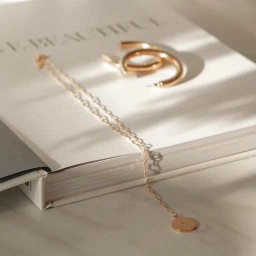 Katri's Jewellery 14kt Yellow Cold Coin Necklace BNIB