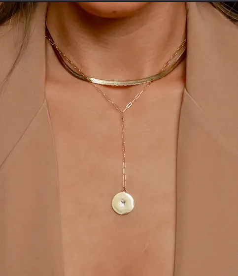 Katri's Jewellery 14kt Yellow Cold Coin Necklace BNIB