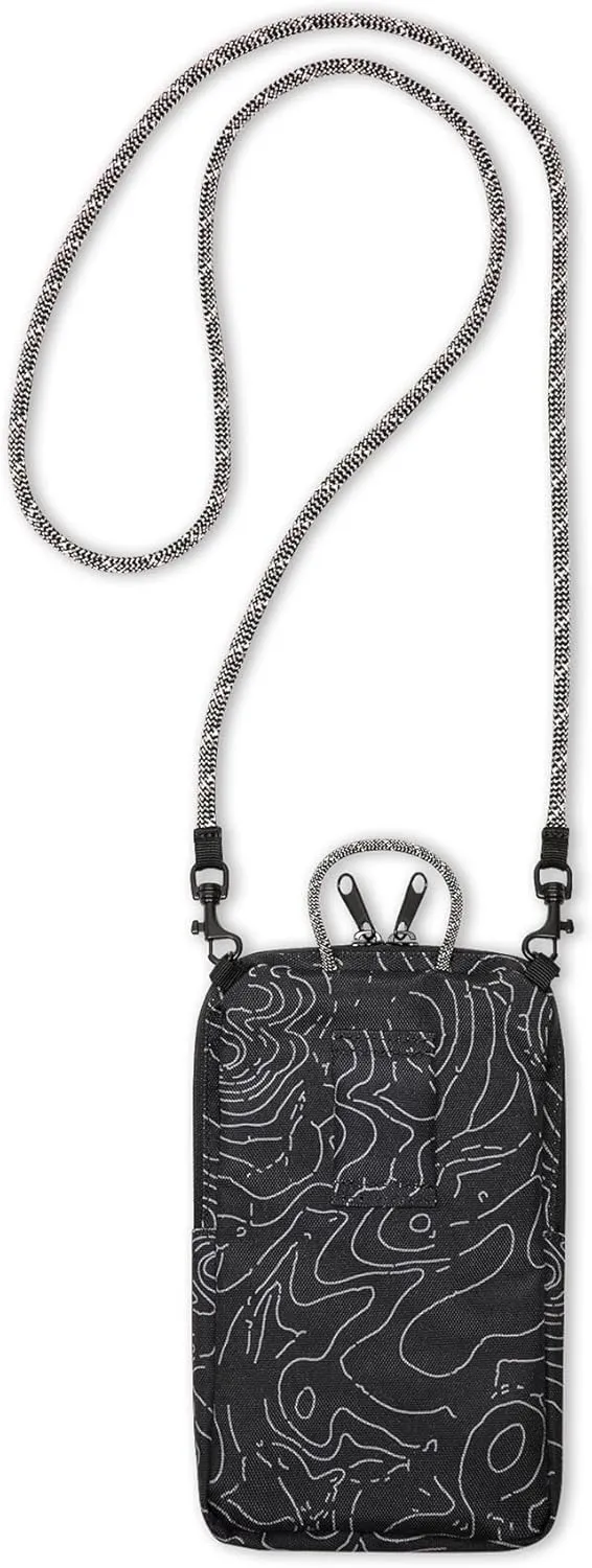 KAVU Essential Case Zip Crossbody Wallet with Rope Strap