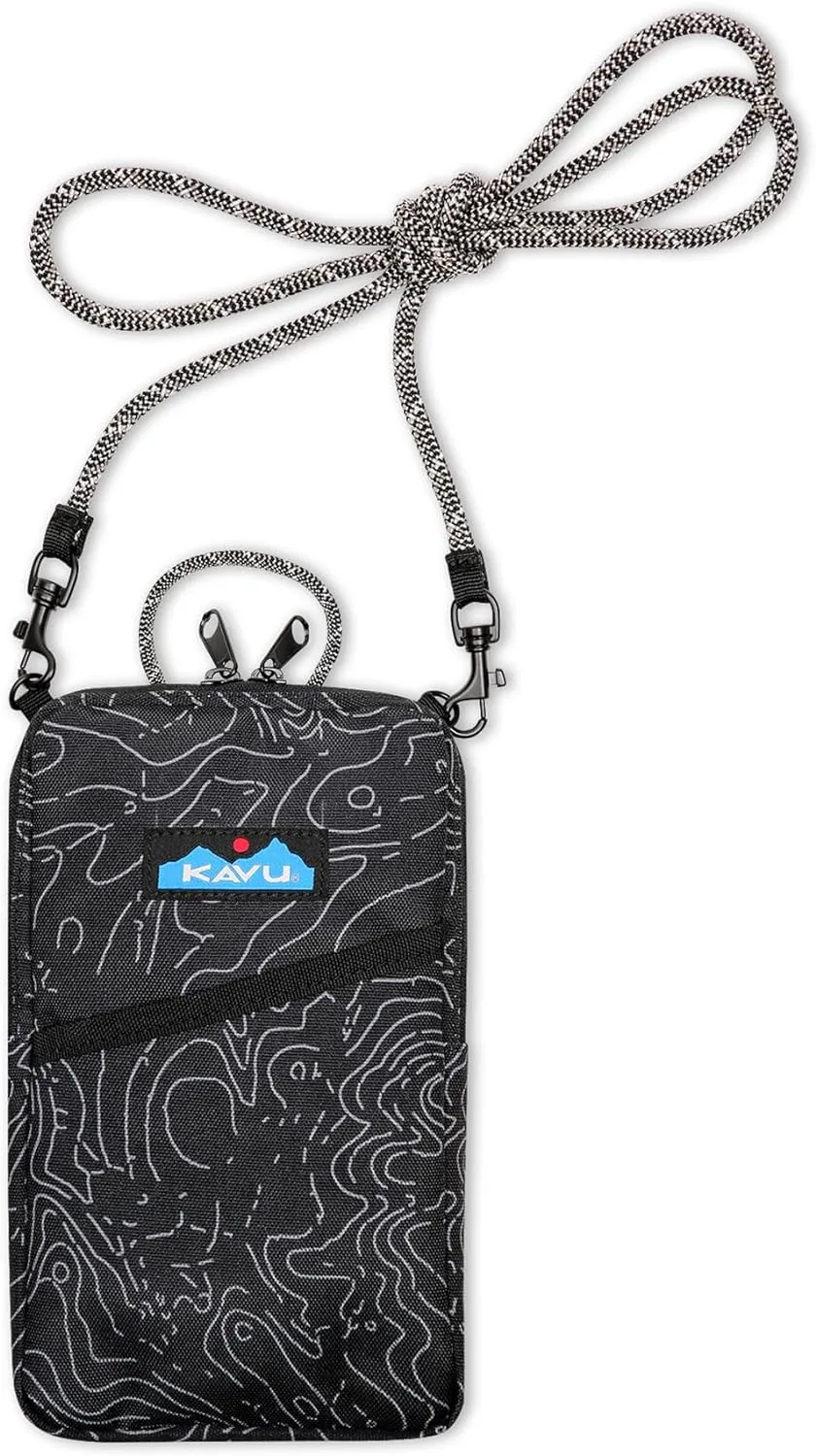 KAVU Essential Case Zip Crossbody Wallet with Rope Strap