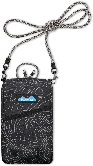 KAVU Essential Case Zip Crossbody Wallet with Rope Strap