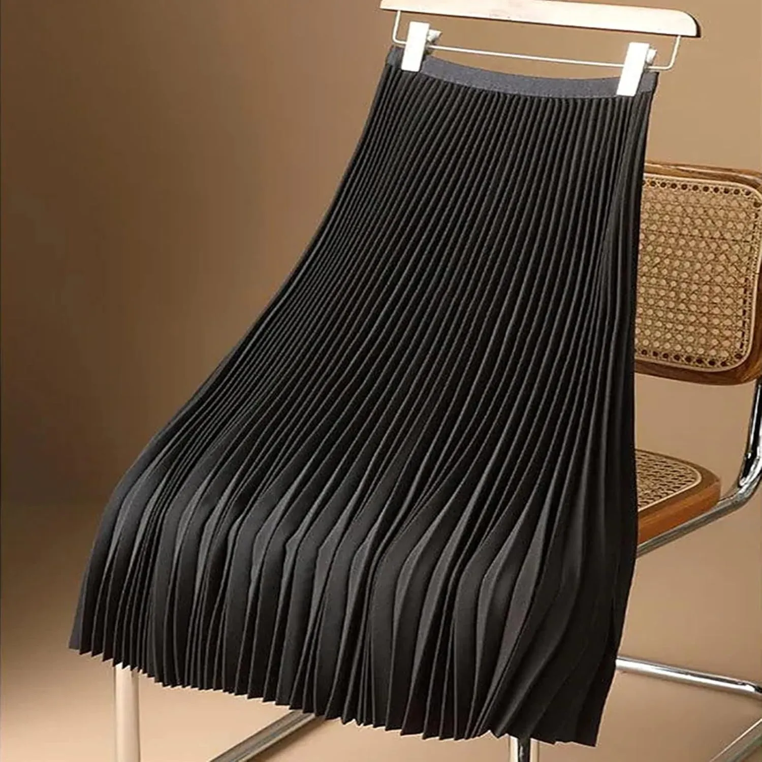 Kuluzego Ruched Plain Skort for Juniors Satin Long Oversized Skorts Women 2025 Fashion