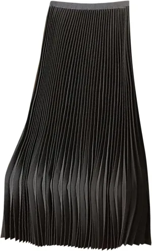Kuluzego Ruched Plain Skort for Juniors Satin Long Oversized Skorts Women 2025 Fashion