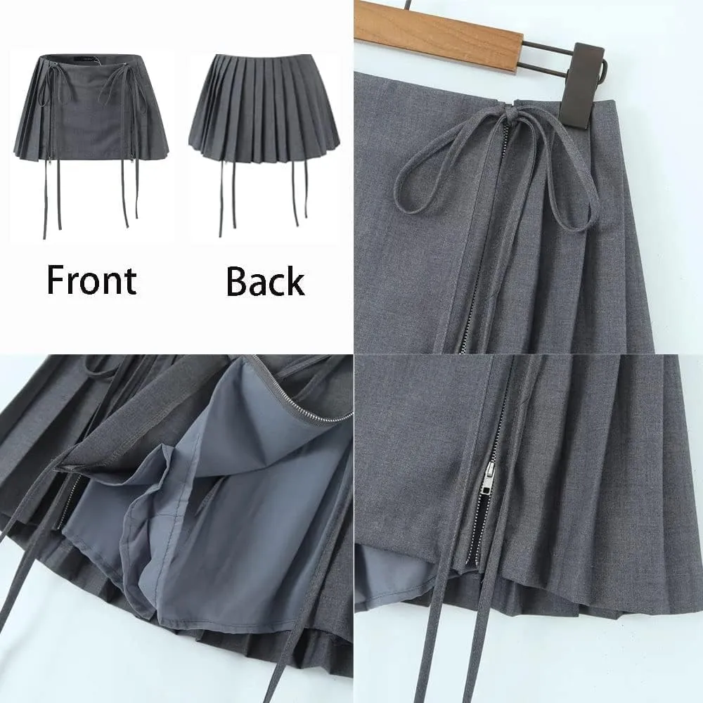 LAPRBY Y2k Skirt Preppy Skirt Preppy Clothe Skorts Skirts for Women Pleated Mini Skirts for Women