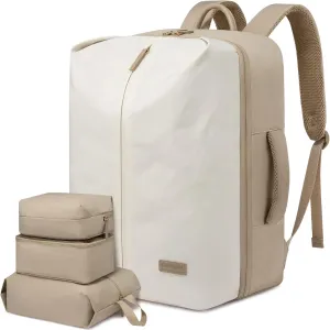 LOVEVOOK Travel Backpack for Women, Extra Large Carry On Bags for Airplanes, Waterproof Personal Item Travel Bag Flight Approved, Weekender Backpacks for Daily Work, 4pcs