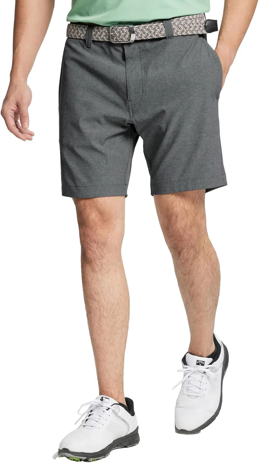 M MAELREG Golf Shorts Men 7 inch 9 inch Lightweight Dry fit Stretch Flat Front Casual Sport Heather Hybrid Flex Mens Shorts