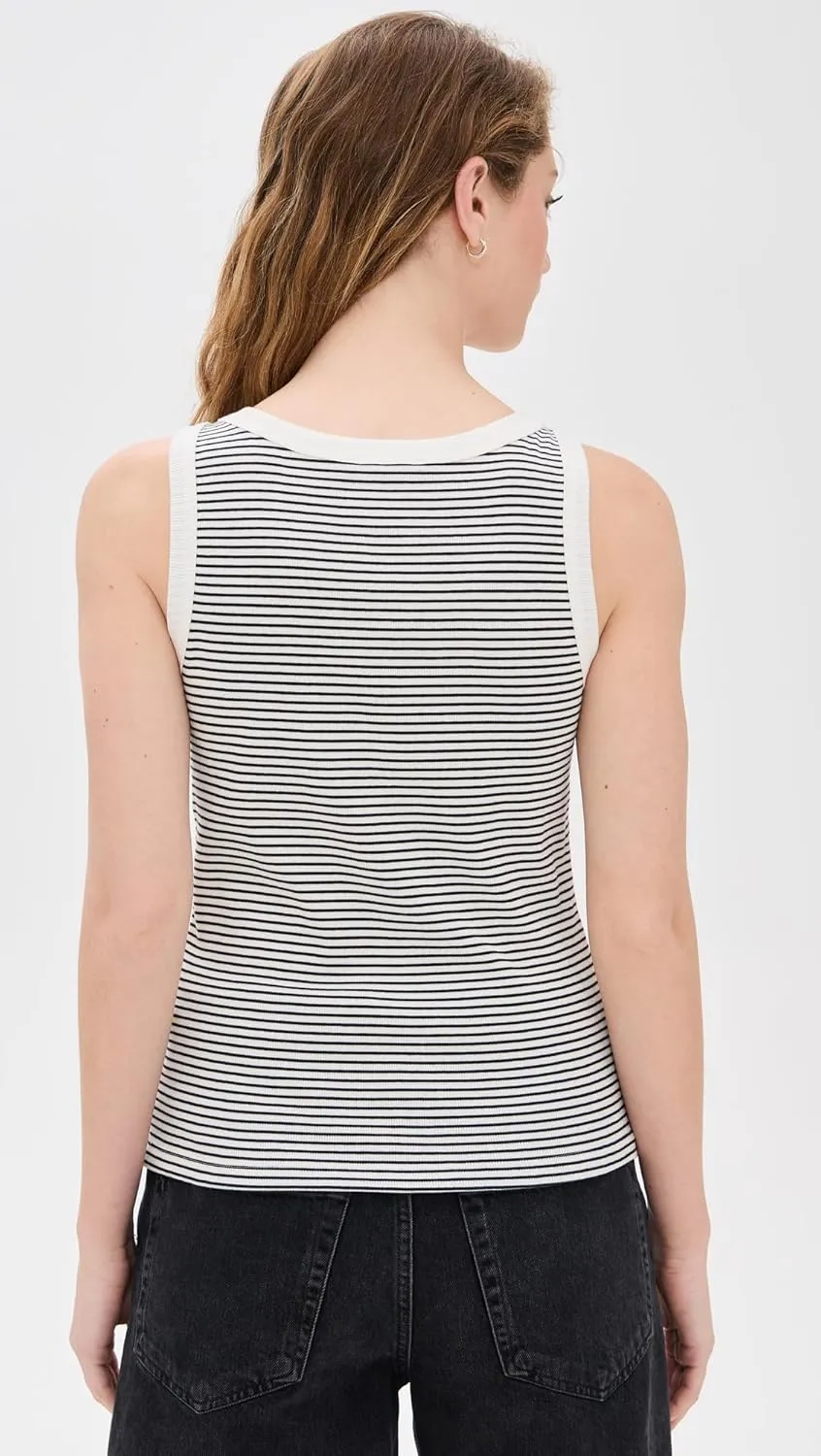 Madewell Women's Essential High-Neck Tank in Supima Rib