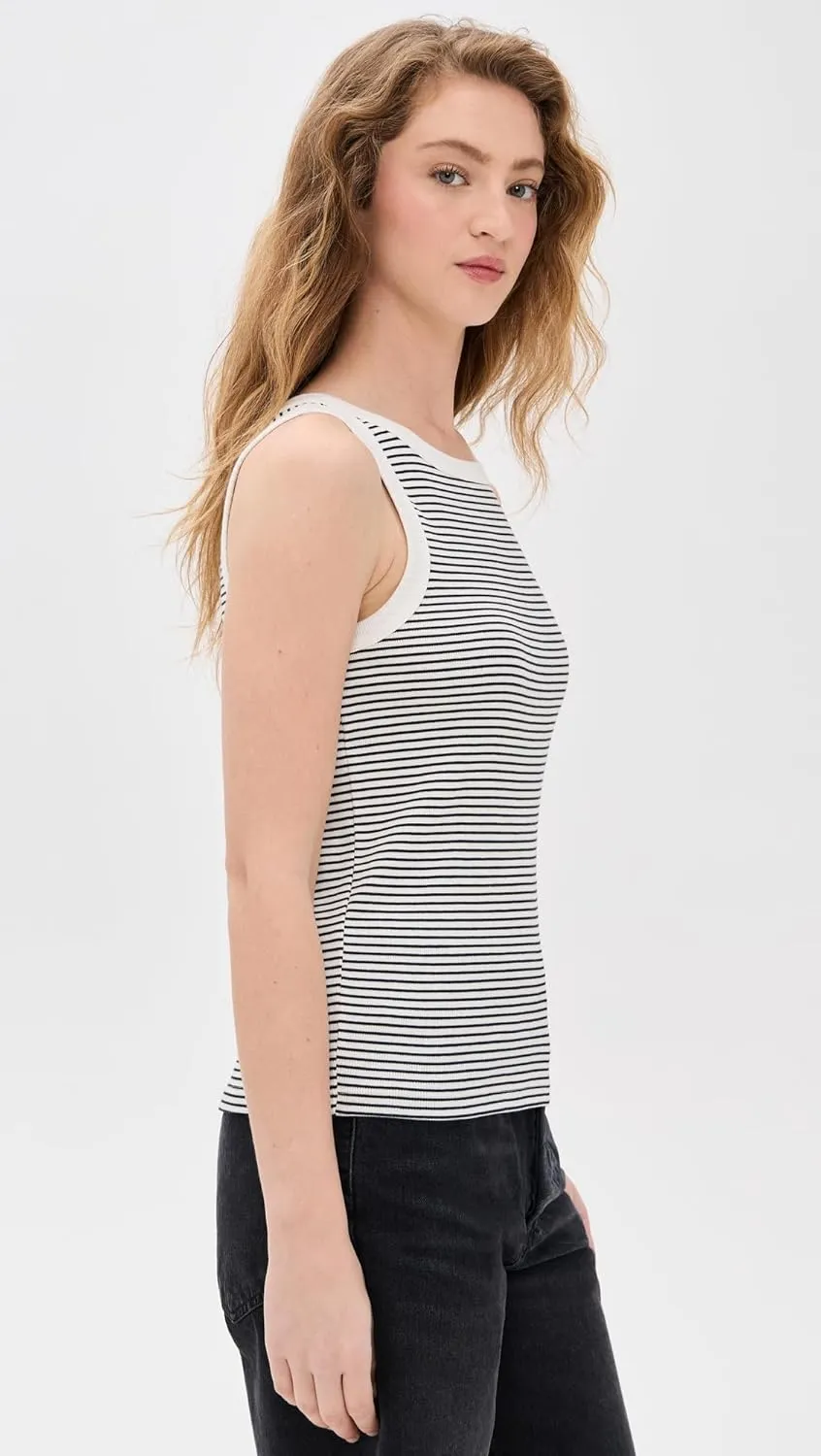Madewell Women's Essential High-Neck Tank in Supima Rib