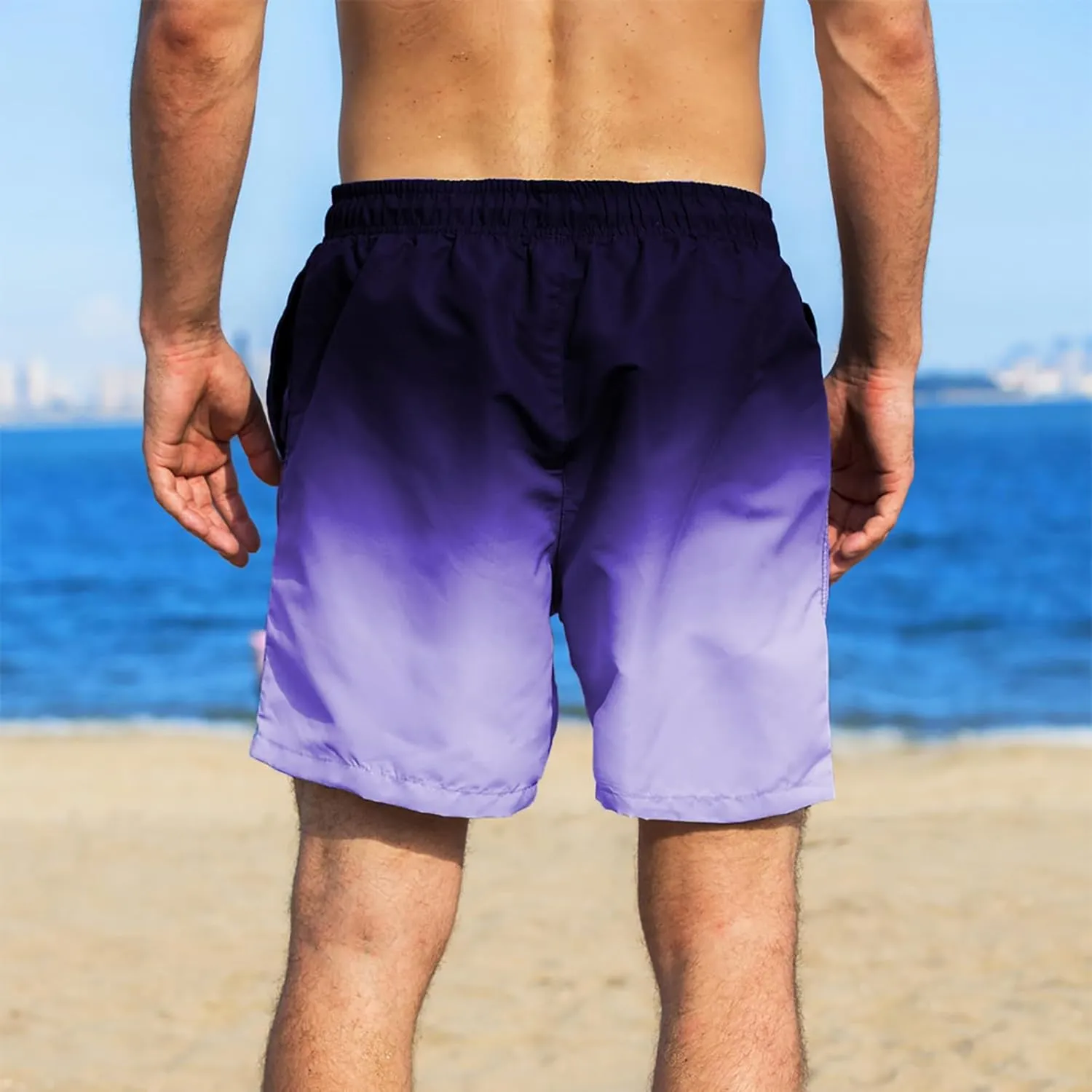 MADHERO Mens Swim Trunks Short Bathing Suit with Mesh Lining Swimming Shorts