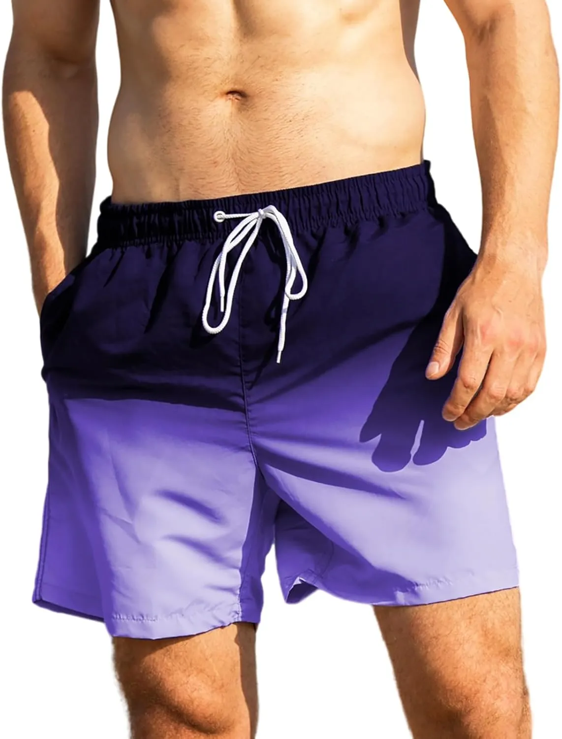 MADHERO Mens Swim Trunks Short Bathing Suit with Mesh Lining Swimming Shorts