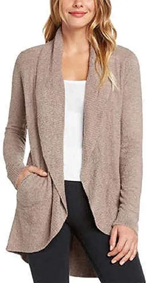 Max & Mia Ladies' The Essential Travel Cardigan (Mocha, Large)