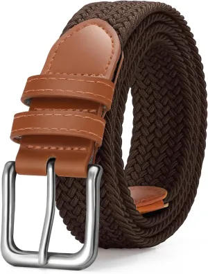Men's Belt Braided Stretch Belt for Men Golf Pants Casual Shorts Jeans