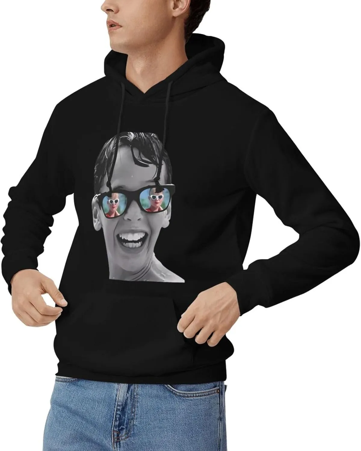 Mens Hooded Sweatshirt, Hooded Sportswear Shirts, Drawstring Pullover Hoodie