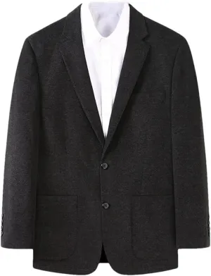 Men's Oversize Blazer Casual Single Breasted Open Front Long Sleeve Lapel Suit Jacket