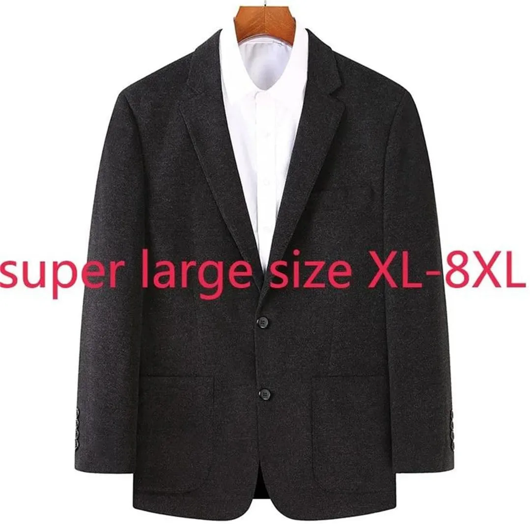 Men's Oversize Blazer Casual Single Breasted Open Front Long Sleeve Lapel Suit Jacket