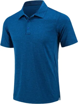 Mens Summer Casual Short Sleeve T-Shirts Golf Tshirts Quick Dry Work Polos Shirt Pullover Tops