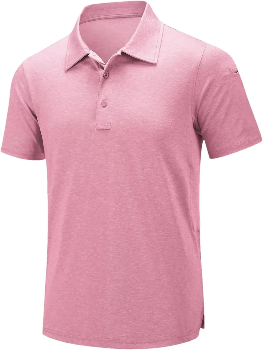 Mens Summer Casual Short Sleeve T-Shirts Golf Tshirts Quick Dry Work Polos Shirt Pullover Tops
