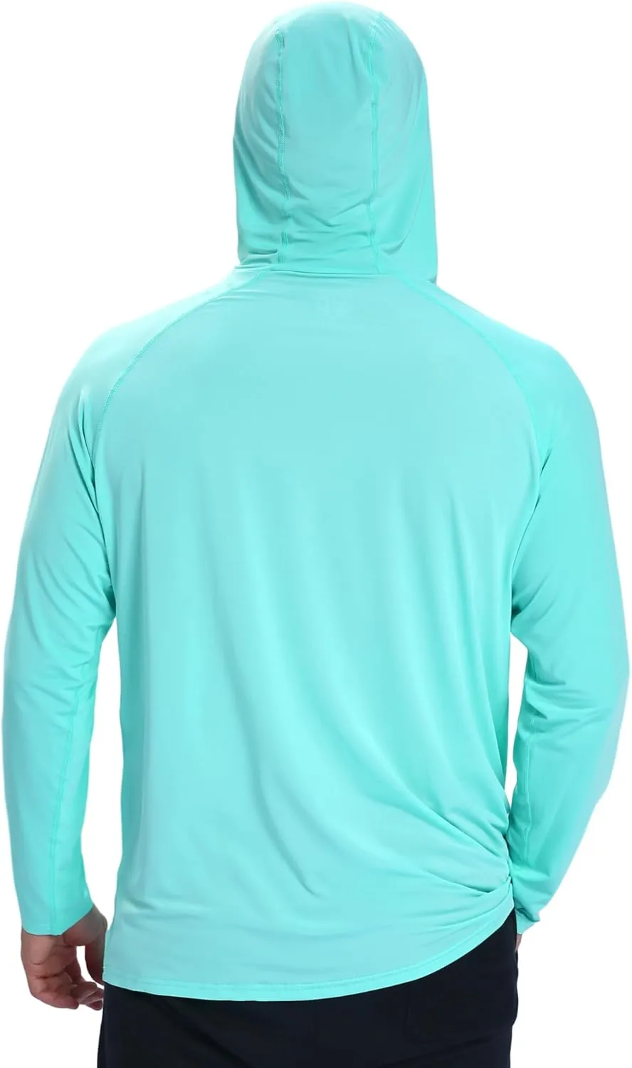 Men's Sun Protection Hoodie Shirts UPF 50  Long Sleeve SPF UV Rash Guard Fishing Hiking Lightweight