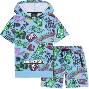 Minecraft Hoodie and Sweatpants Tracksuit for Boys Teens Kids Clothes Short Set
