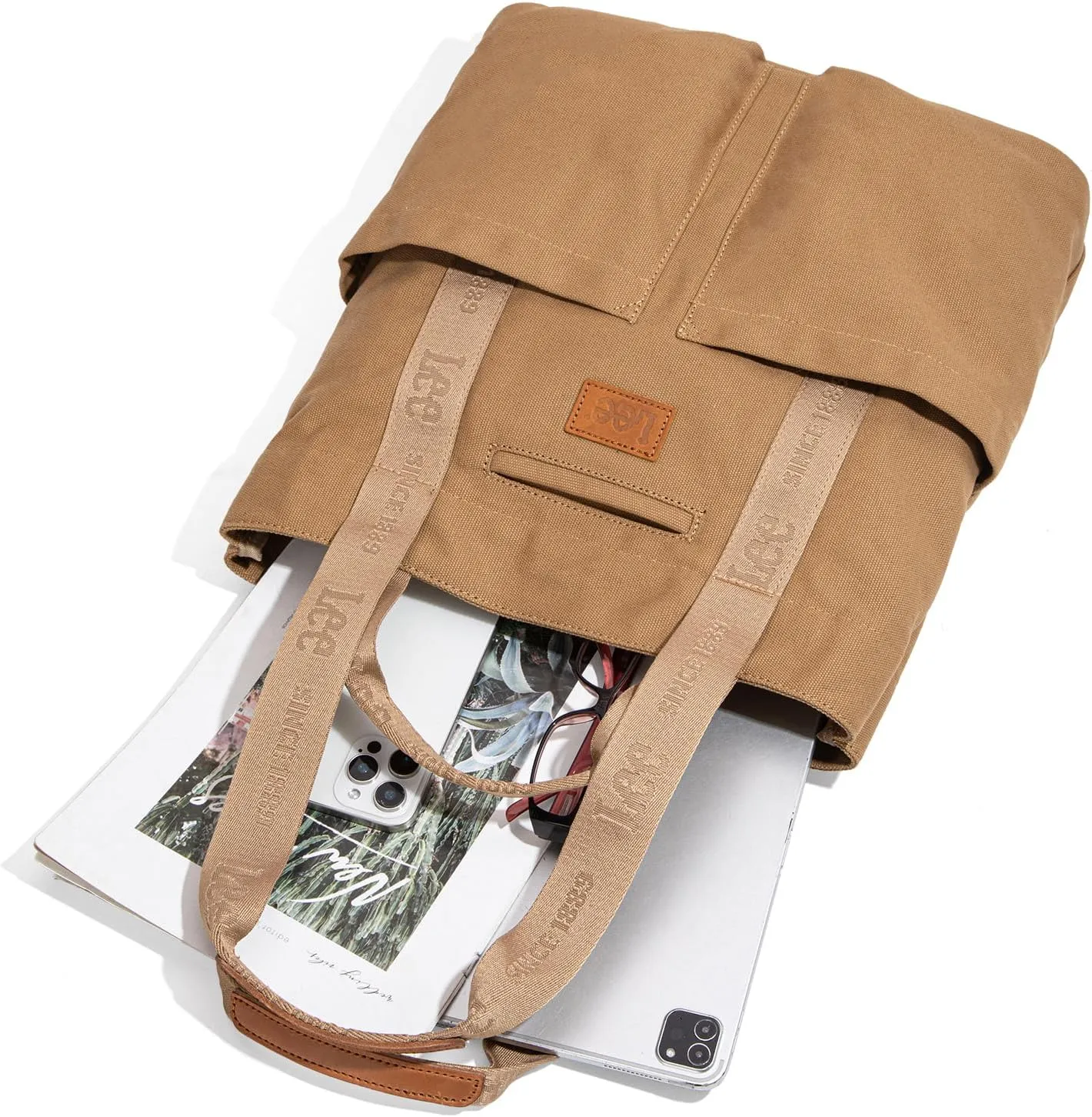 Montana West x Lee Canvas Tote Bag for Women with 2 Front Pockets Top-Handle Handbag & Shoulder Bag