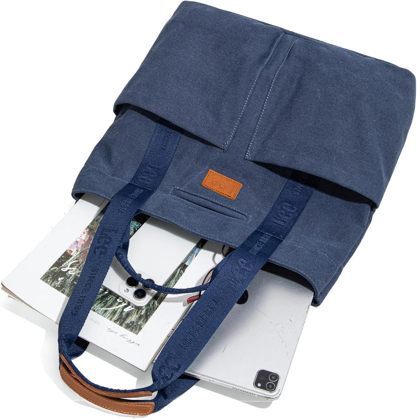 Montana West x Lee Canvas Tote Bag for Women with 2 Front Pockets Top-Handle Handbag & Shoulder Bag