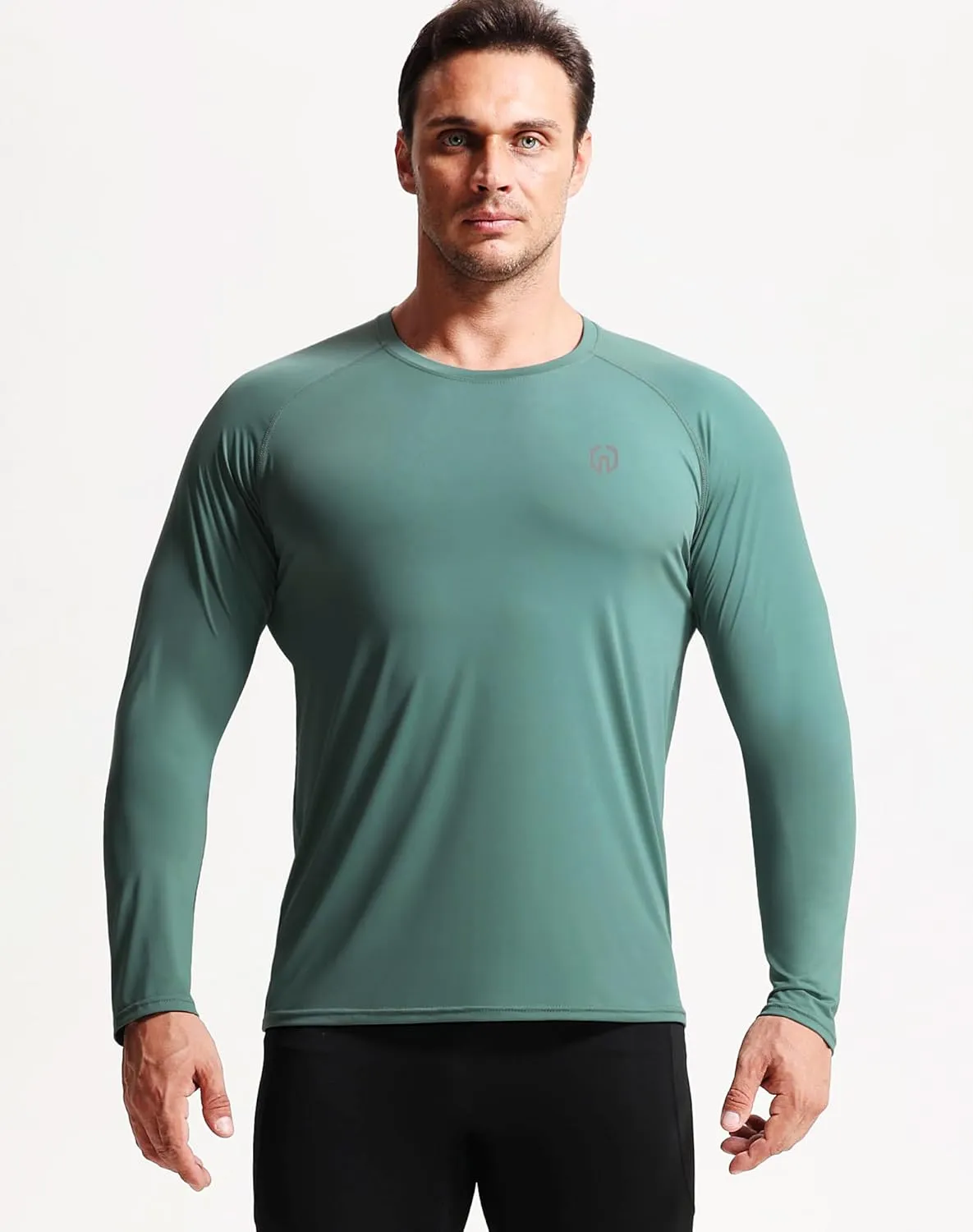 NELEUS Men's Dry Fit Long Sleeve Athletic Running Shirts