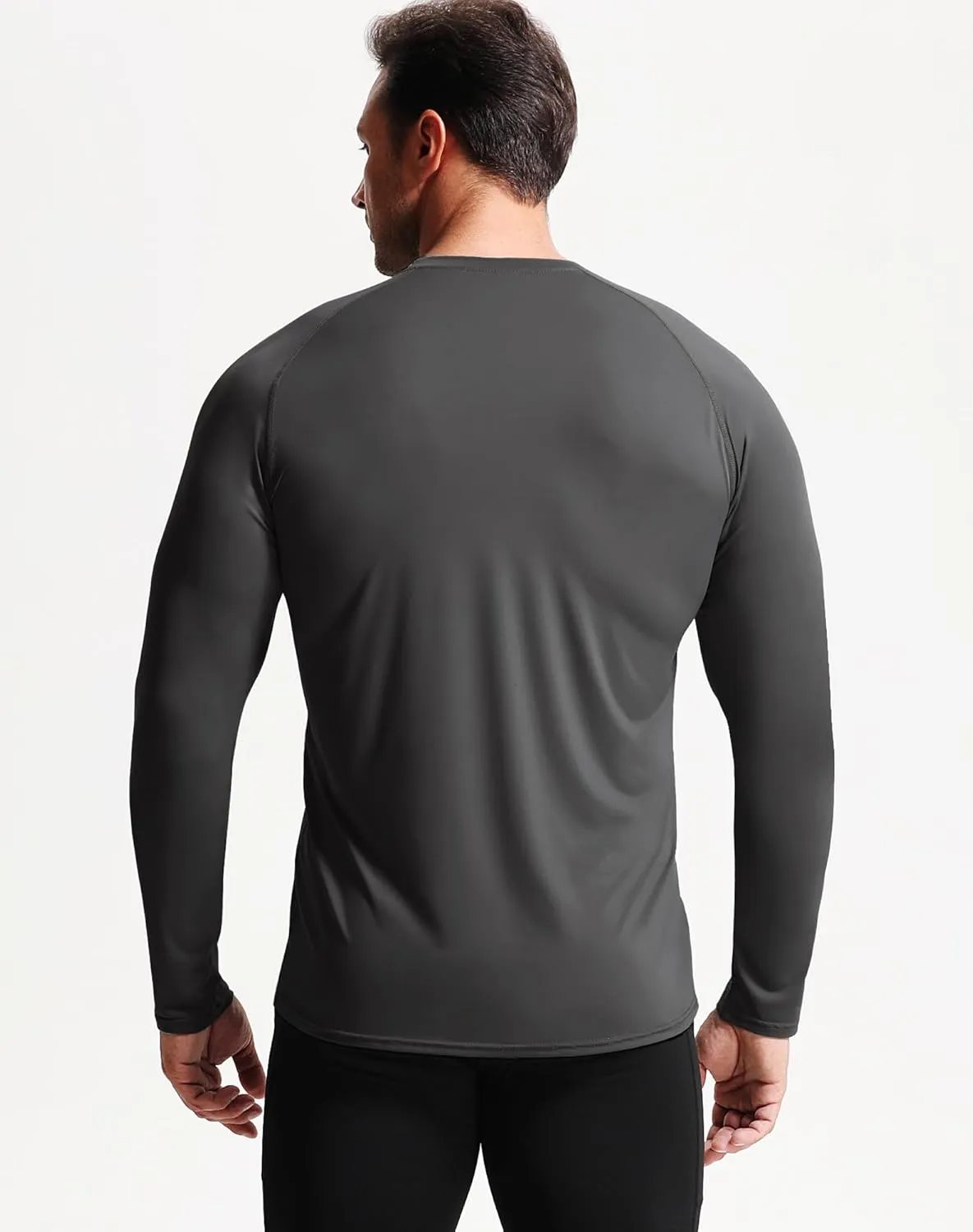 NELEUS Men's Dry Fit Long Sleeve Athletic Running Shirts