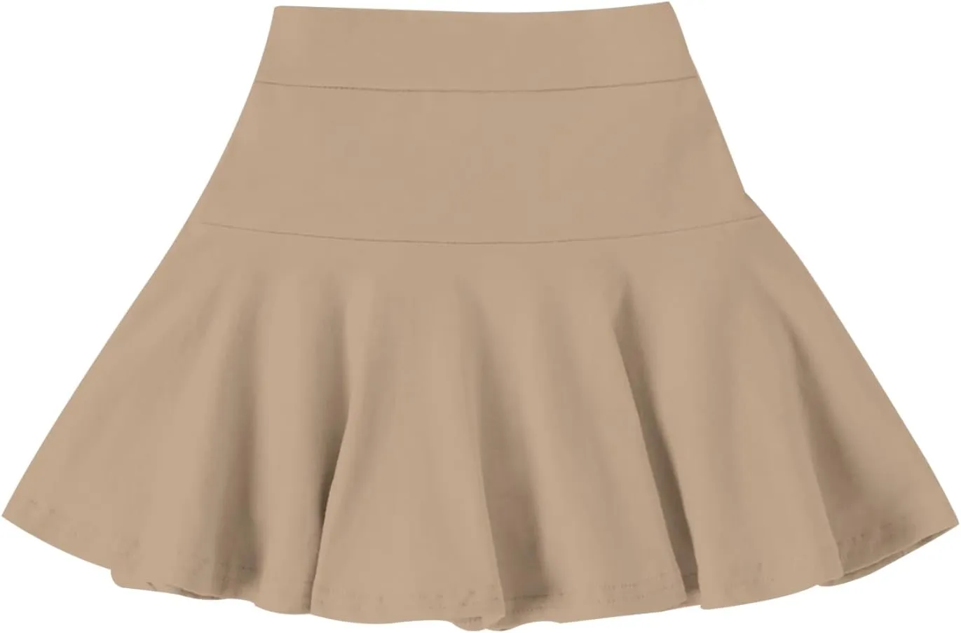 Neutocd Toddler Baby Girls Skirts Skorts Elastic Girl Pleated Skirts Kid Casual Stretch Waist Skater Skort Built in Shorts