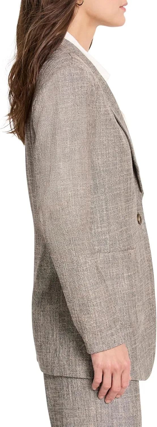 NIC ZOE Women's Tweed Boyfriend Blazer