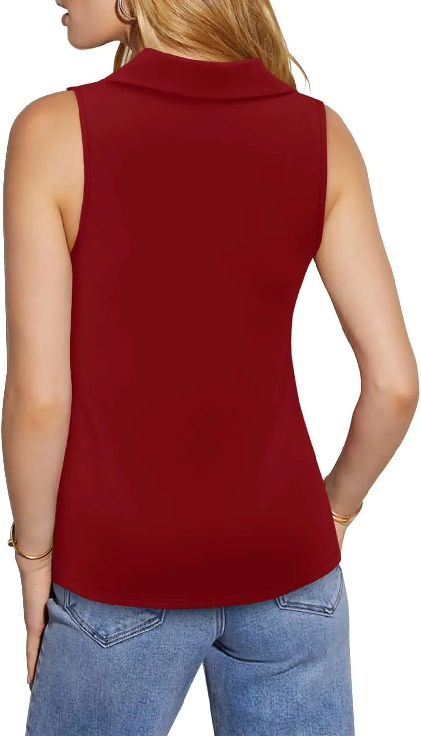 onlypuff Women's Polo Shirts Lapel Collar Short Sleeve Golf Blouse Summer Dressy Casual Tunic Tops
