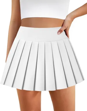 Pleated Skirts for Women High Waisted Tennis Skirt Athletic Skorts with Pockets Shorts Workout Golf Skort