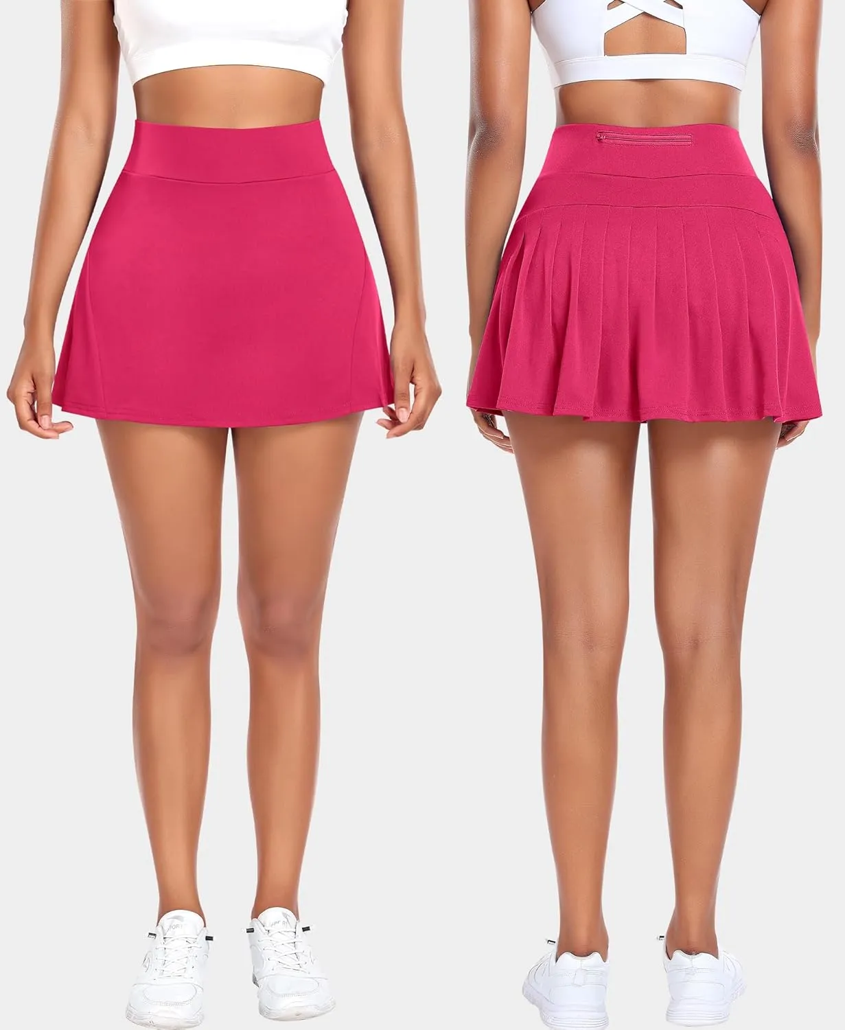 Pleated Tennis Skirts for Women High Waisted Athletic Golf Skorts with Pockets Shorts Running Workout Clothes