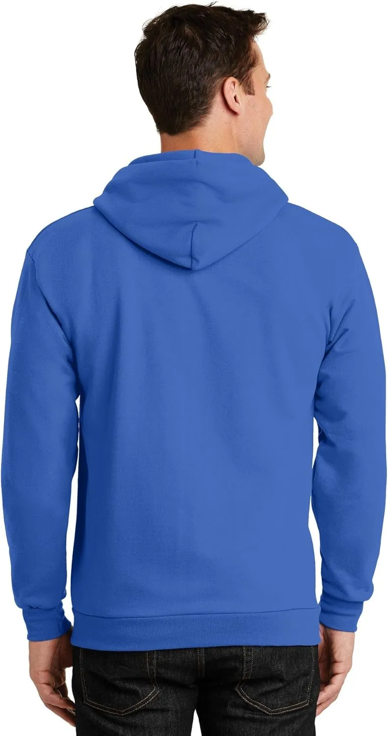 Port & Company Tall Essential Fleece Full-Zip Hooded Sweatshirt. PC90ZHT