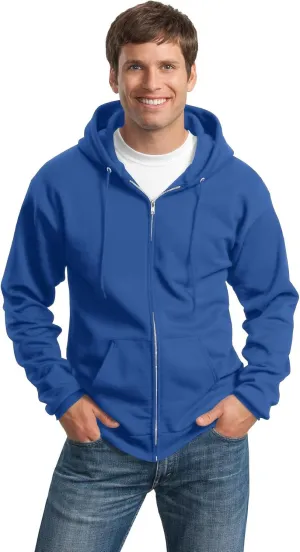 Port & Company Tall Essential Fleece Full-Zip Hooded Sweatshirt. PC90ZHT