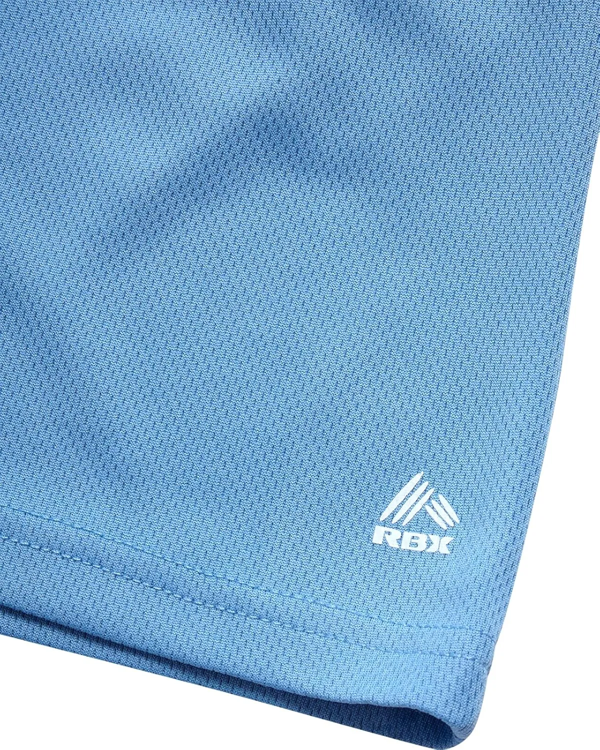 RBX Boys' Active Shorts - 5 Pack Sports Performance Mesh Gym Shorts with Elastic Waistband and Heat Seal Logo (Sizes: 8-16)