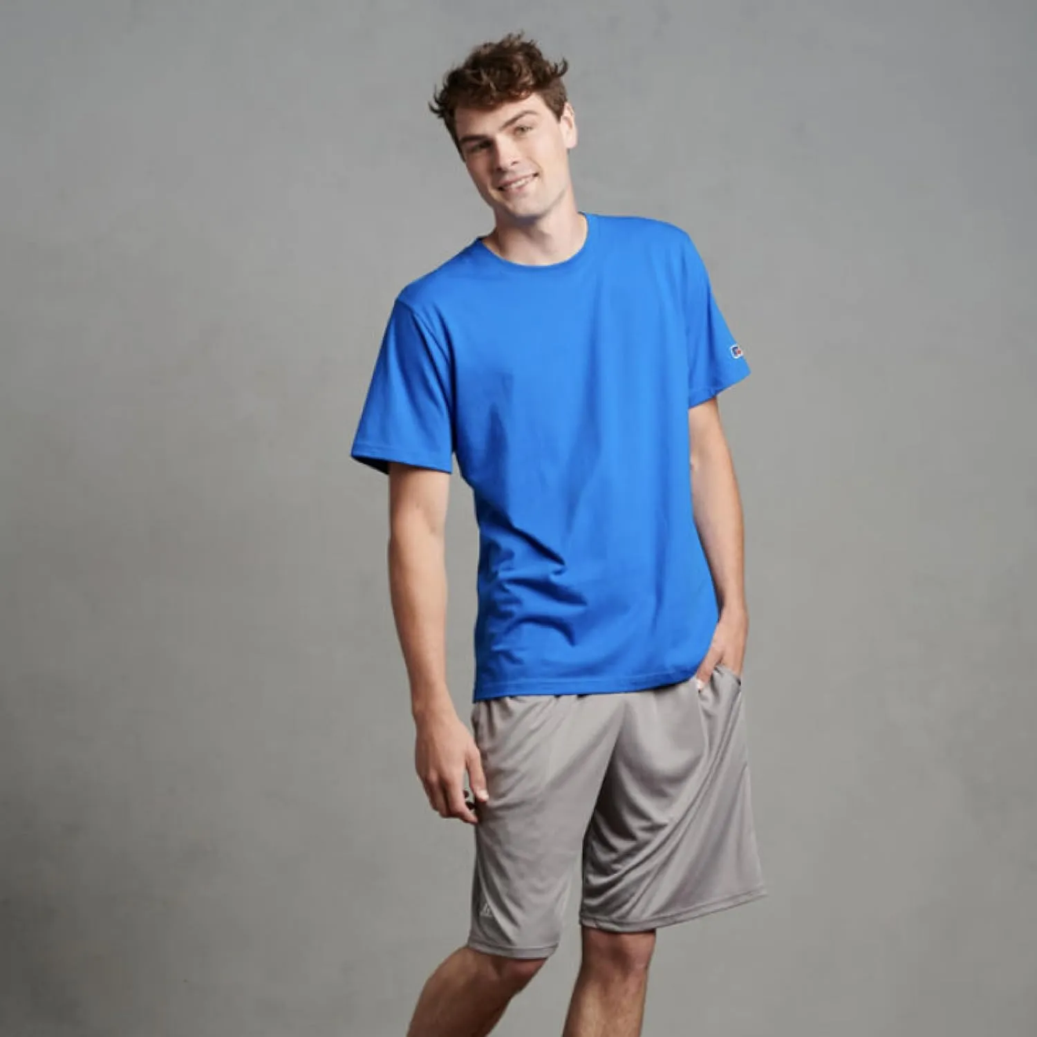 Russell Athletics Men's Dri Power Essential Performance Shorts with Pocket - Workout and Gym Active Wear