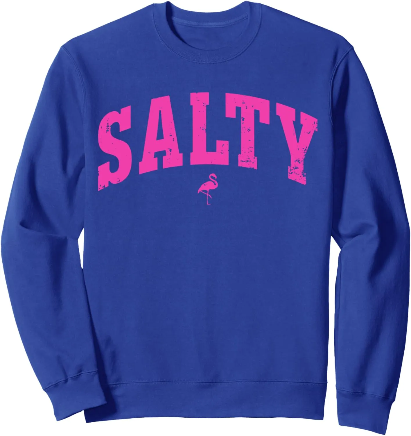 Salty Ocean Flamingo Life Coastal Summer Beach Girl Trendy Sweatshirt