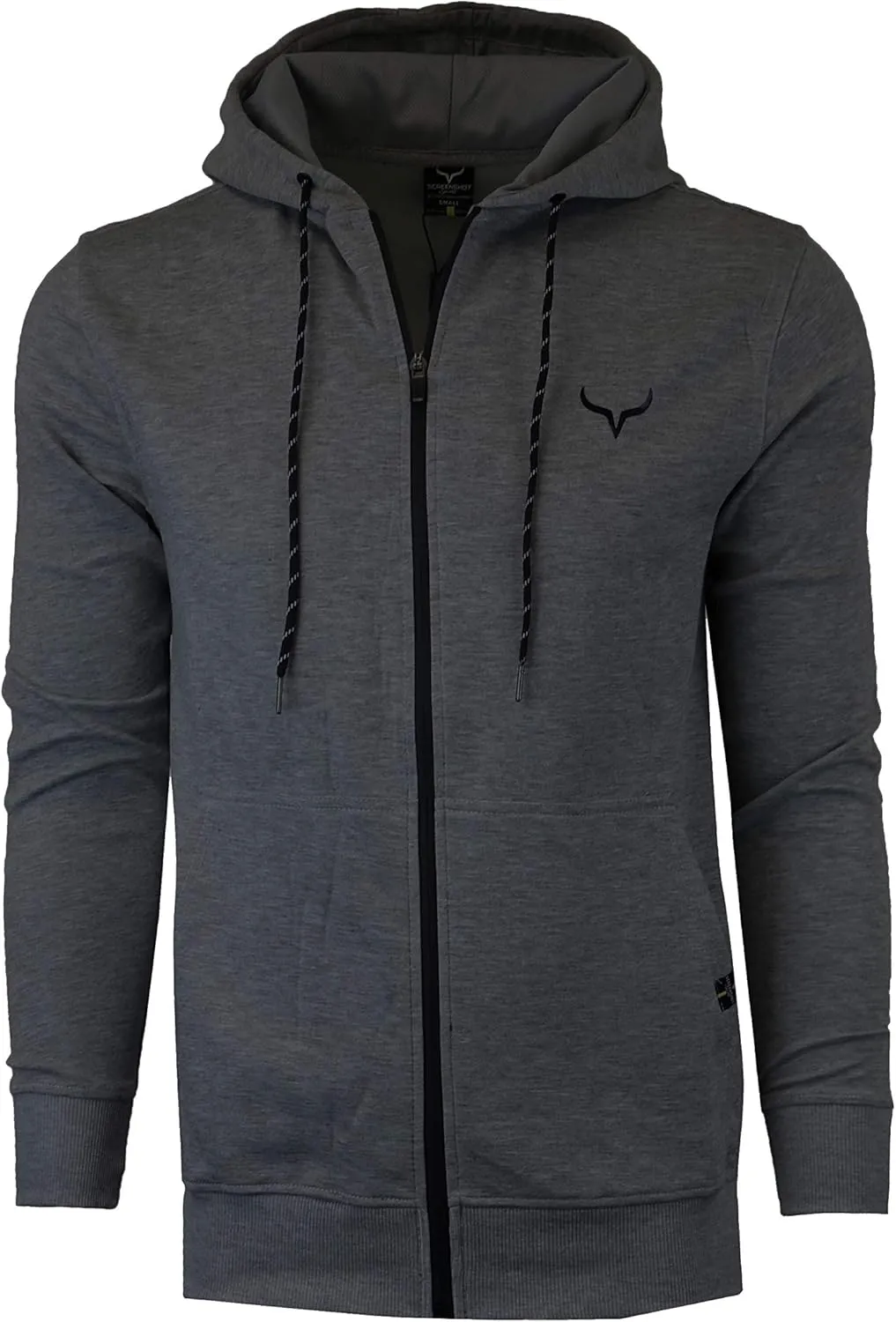 SCREENSHOT Sports Men's Gym Workout Full-Zip Hooded Active Sweatshirt