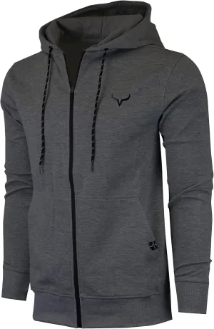 SCREENSHOT Sports Men's Gym Workout Full-Zip Hooded Active Sweatshirt