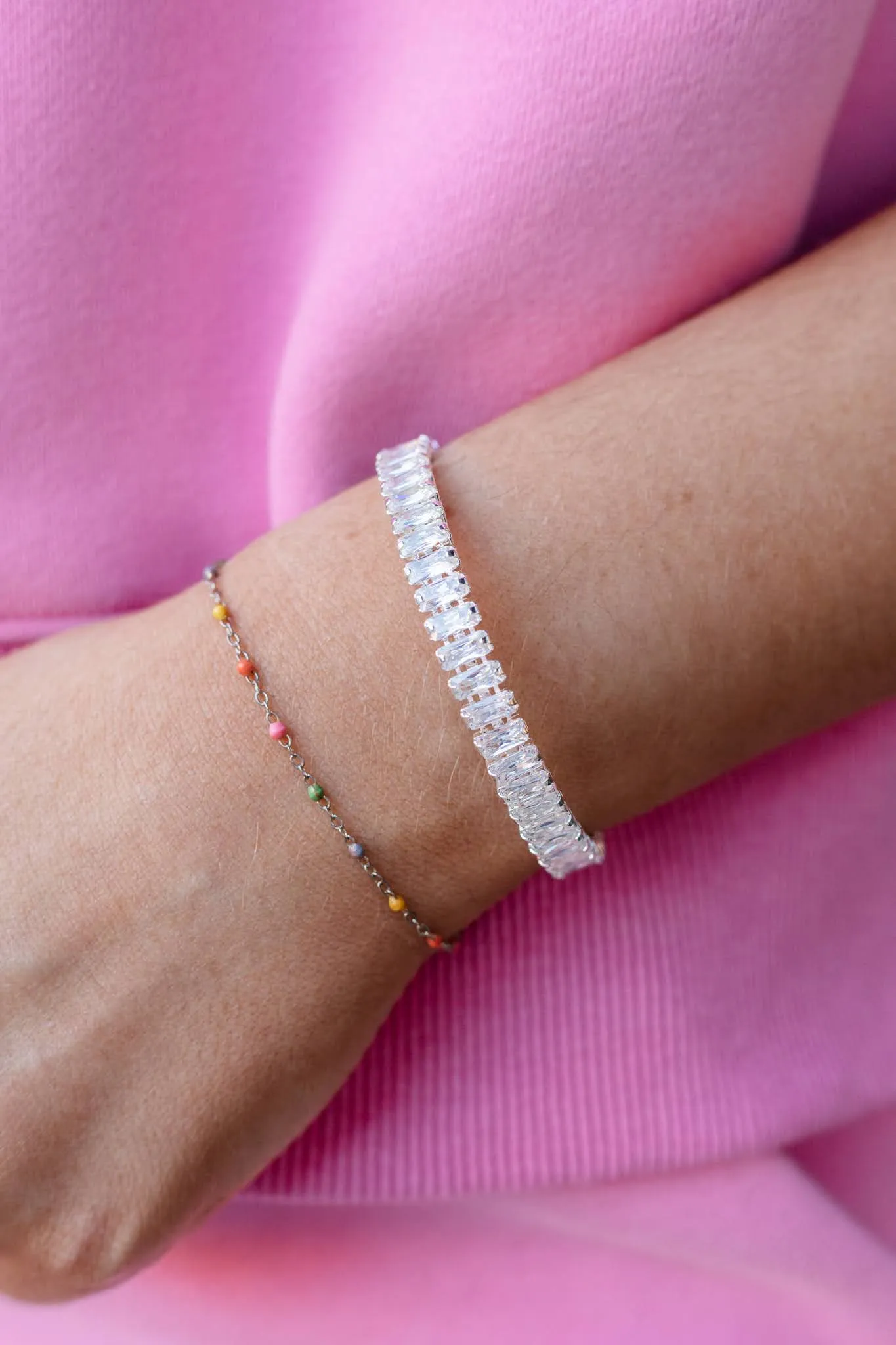Shine Bright Cuff Bracelet - Silver